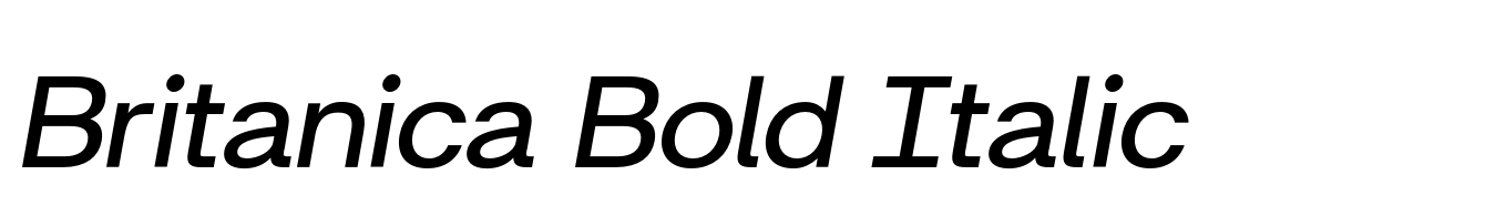 Britanica Bold Italic
